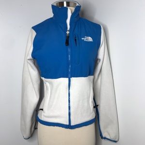The North Face Blue White Denali Fleece Jacket XS